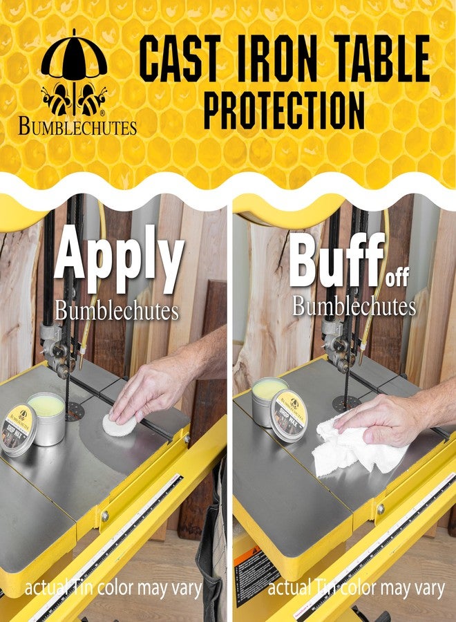 Bumblechutes All-Purpose Shop Wax Starter Kit - All Natural Metal and Wood Wax Finish Paste for Woodworkers, Carnauba Beeswax Wood Polish for Epoxy, Plastic, Metal, Leather, Furniture & Workshop Tools - Image 4